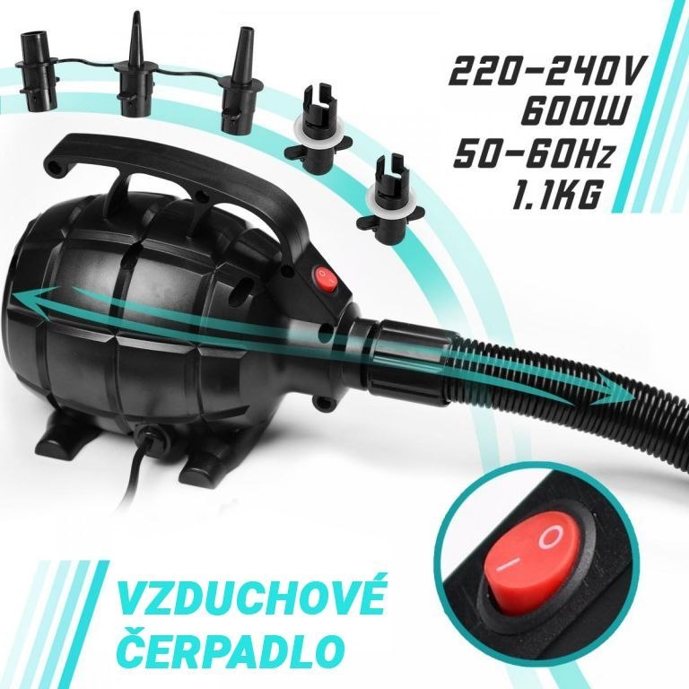 Dmuchana mata Physionics Airtrack, 3 m, zielona